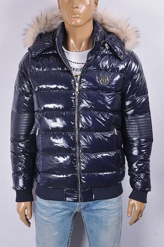 PHILIPP PLEIN Men's Warm Winter Hooded Jacket 5 - Click Image to Close